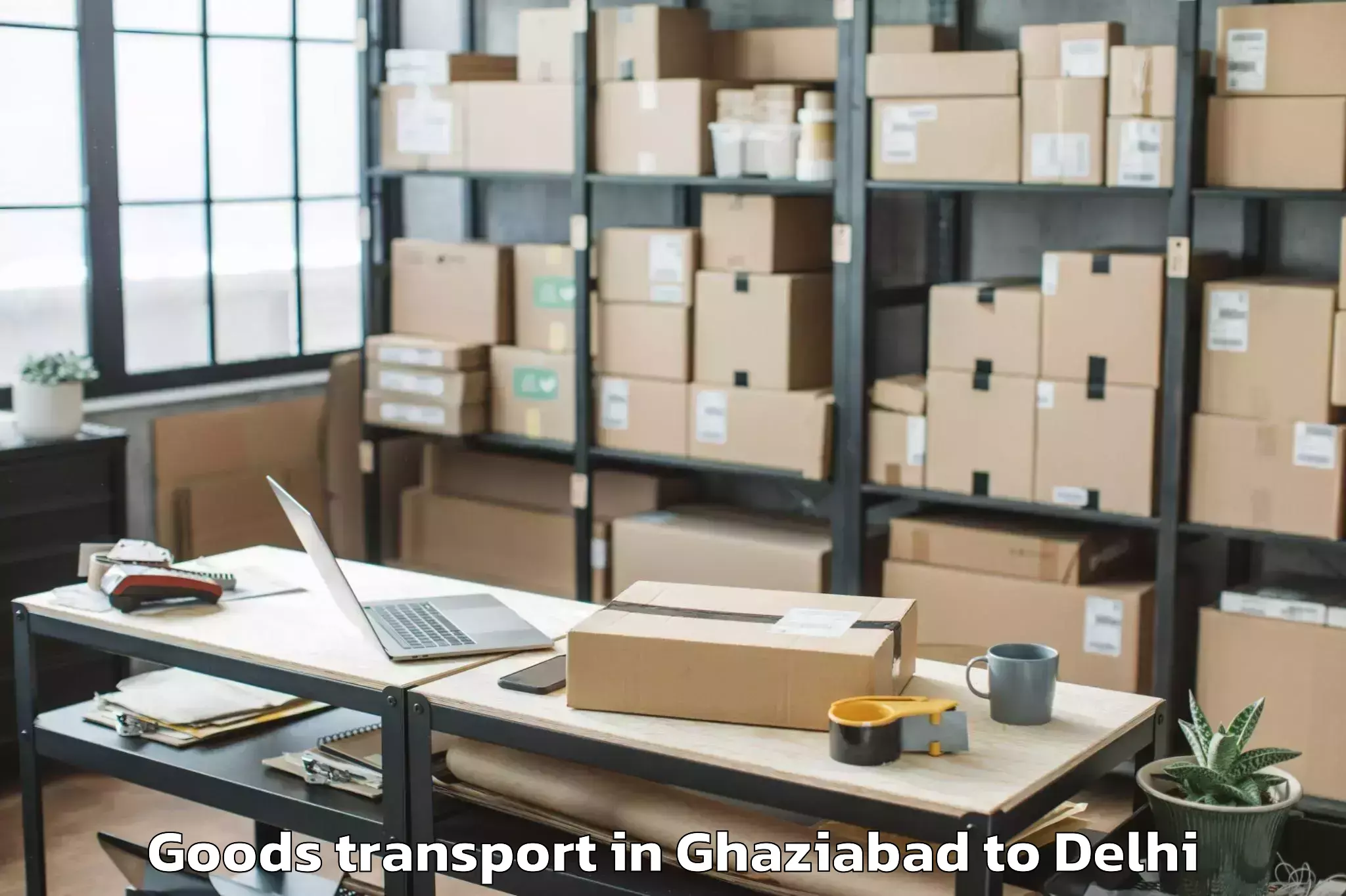 Reliable Ghaziabad to Jawaharlal Nehru University Ne Goods Transport